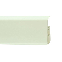 Плинтус напольный пластиковый (ПВХ) Winart Quadro 318 Белый матовый, 80 мм