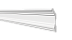 Плинтус потолочный из дюрополимера Decor-Dizayn Белая Лепнина Карниз DD 503 фото № 1