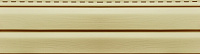 Сайдинг наружный виниловый Ю-пласт Корабельный брус Кремовый