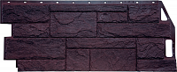 Фасадная панель (цокольный сайдинг) FineBer Камень природный Коричневый