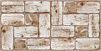 Панель ПВХ (пластиковая) листовая АртДекАрт Дерево Белый сруб 960х479х3.1