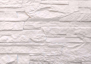 Декоративный искусственный камень Polinka Сланец Рифейский гипсовый угловой составной У0201, слоновая кость