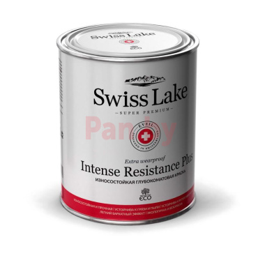 Краска интерьерная водно-дисперсионная Swiss Lake Itense Resistance Plus База C, 0,9 л фото № 1
