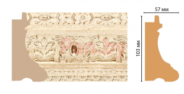 Декоративный багет для стен Декомастер Ренессанс 400-958 фото № 2