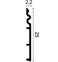 Плинтус напольный из дюрополимера Orac Decor SX193