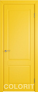 Межкомнатная дверь эмаль Colorit K1 Желтая эмаль