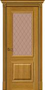 Межкомнатная дверь шпон натуральный el Porta Wood Classic Вуд Классик-13 Natur Oak Bronze Crystal