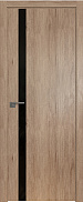 Межкомнатная дверь экошпон ProfilDoors серия ZN Модерн 6ZN, Дуб Салинас светлый Черный лак (кромка ABS, 4-сторон)