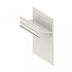Плинтус универсальный алюминиевый Pro Design 380 теневой Белый фото № 1