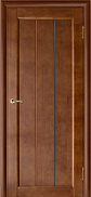Межкомнатная дверь массив сосны Vilario (Стройдетали) Вега-19 ДЧ, Темный орех