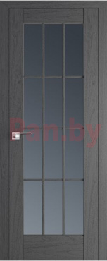 Межкомнатная дверь царговая ProfilDoors серия X Классика 102X, Пекан темный Мателюкс графит фото № 1