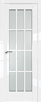 Межкомнатная дверь царговая ProfilDoors серия L 102L, Белый Люкс Мателюкс Матовый