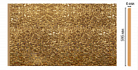 Декоративная панель из полистирола Декомастер Stone Line M60-26 2400х595x4