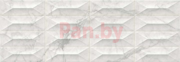 Керамическая плитка (кафель) для стен глазурованная Marazzi Marbleplay Cabochon Statuarietto 300x900 фото № 1
