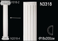 Полуколонна из полиуретана Перфект N3318