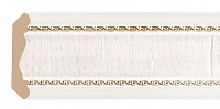 Плинтус потолочный из пенополистирола Декомастер Дуб белый с золотом 173-7D (57*57*2400мм)