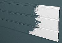 Декоративная реечная панель из дюрополимера Decor-Dizayn Белая Лепнина DD913 3000*240*13 мм