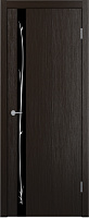 Межкомнатная дверь царговая экошпон Stark ST12 Венге Черный лак с рисунком