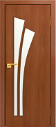 Межкомнатная дверь МДФ ламинированная Юни Стандарт С-7, Итальянский орех