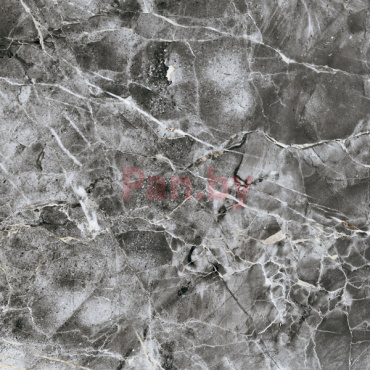 Керамогранит (грес) под мрамор Гранитея Киреты G245 Черный 600x600 полированный фото № 1