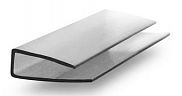 Торцевой профиль для поликарбоната Юг-Ойл-Пласт UP-10 мм серый