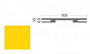 Доборная планка телескопическая Colorit Желтая эмаль 100, 10*100*2100 мм