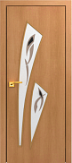 Межкомнатная дверь МДФ ламинированная Юни Стандарт С-21, Миланский орех (фьюзинг)