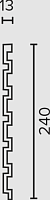 Декоративная реечная панель из дюрополимера Decor-Dizayn DD916-64SH 3000*240*13 мм