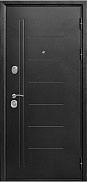 Входная дверь металлическая Гарда Троя серебро Царга Тёмный кипарис (правая)