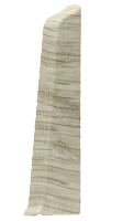 Заглушка для плинтуса ПВХ LinePlast LS004 Аруша светло-серый, 85мм (правая)