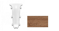 Угол внутренний для плинтуса ПВХ Ideal Деконика 211 Дуб Рустик 70 мм