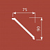 Плинтус потолочный из полистирола Cosca Decor Экополимер KX031 фото № 2