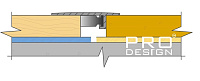 Порог Pro Design Doorstep 571 Коньяк анодированный 900 мм
