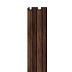 Декоративная реечная панель из полистирола Vox Linerio L-Line Chocolate 2650*122*12 мм Распродажа фото № 1