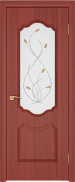 Межкомнатная дверь МДФ Ростра Орхидея, Итальянский орех Мателюкс матовый (фьюзинг)