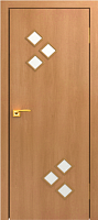 Межкомнатная дверь МДФ ламинированная Юни Стандарт С-33, Миланский орех