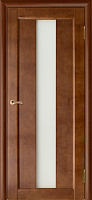 Межкомнатная дверь массив сосны Vilario (Стройдетали) Вега-18 ДЧ, Темный орех