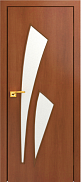 Межкомнатная дверь МДФ ламинированная Юни Стандарт С-21, Итальянский орех