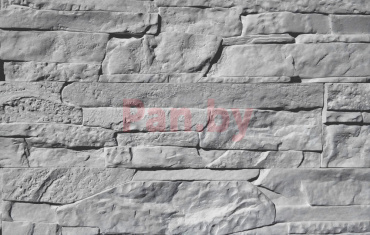 Декоративный искусственный камень Polinka Сланец Рифейский гипсовый угловой составной У0206, серый фото № 1