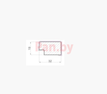 Профиль для панелей МДФ WellMaker ПНп-37 Графит, правый, 2800*32*19 мм фото № 3