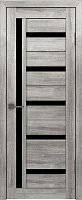 Межкомнатная дверь МДФ Лайт Light 18 Дуб муссон Черный лак