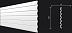 Декоративная реечная панель из дюрополимера Decor-Dizayn Белая Лепнина DD916 2000*240*13 мм фото № 1