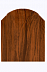 Штакетник металлический МКтрейд 103 мм,  под дерево Тёмный Дуб (мультиглосс) фото № 1