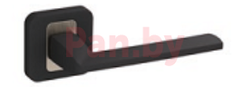 Ручка дверная Nomet Standard Pem T-1421-120.P61-G8 (черный матовый-благородная сталь) фото № 1