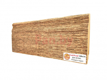 Плинтус напольный МДФ Teckwood Цветной 100 мм, Дуб Флекс (Oak Flax) фото № 1