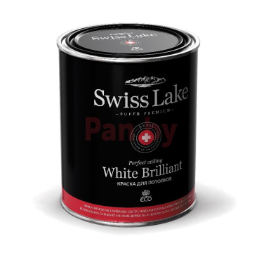 Краска интерьерная акриловая Swiss Lake White Brilliant База A, 2,7 л