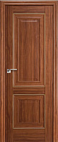 Межкомнатная дверь царговая ProfilDoors серия X Классика 27X, Орех амари (молдинг золото)