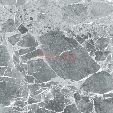 Керамогранит (грес) под мрамор Гранитея Киреты G243 Серый 600x600 матовый фото № 12