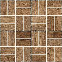 Мозаика Grasaro Italian Wood Темно-коричневый G-252/SR 245х245