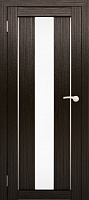 Межкомнатная дверь экошпон Юни Амати 5, Дуб венге (белое стекло)